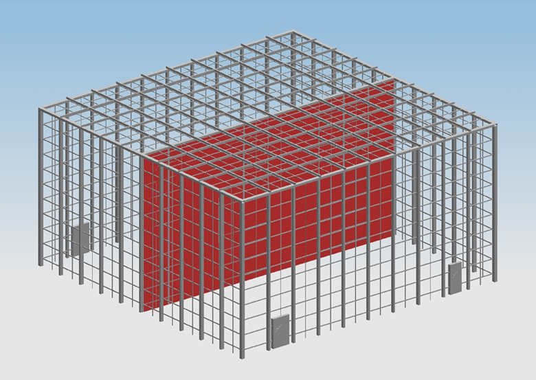 寬帶天線天線罩測試暗室